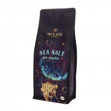 MULATE ORGANIC ekologiško juodojo šokolado užkandis "SEA SALT", 400 g