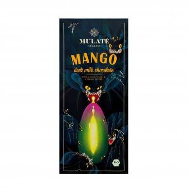 Organic milk chocolate "MANGO", 80 g