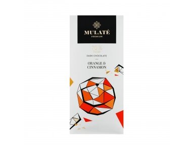 MULATE PREMIUM ORANGE & CINNAMON juodasis šokoladas