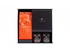 MULATE Šventinis dovanų rinkinys su Caprisette Belgique kavos pupelėmis